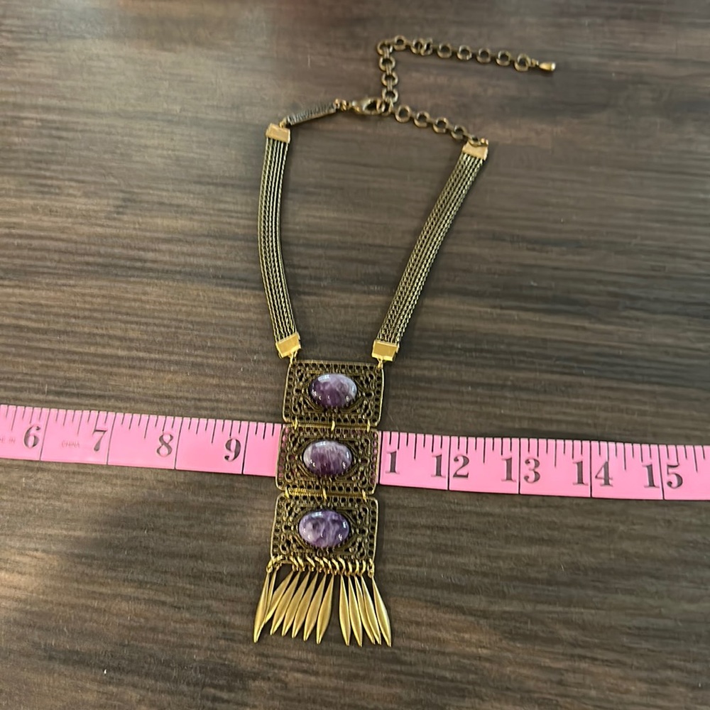 Jan Michaels amethyst necklace